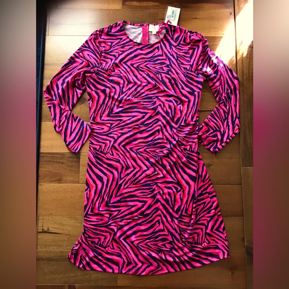 NWT Julie Brown zebra print dress XL